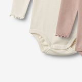 Wheat Main Sæt af 2 Langærmet Body Regitze Body 2487 rose powder