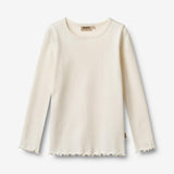 Wheat Main Sæt af 2 Langærmet Rib T-shirt Ida T-Shirt 2487 rose powder