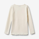 Wheat Main Sæt af 2 Langærmet Rib T-shirt Ida T-Shirt 2487 rose powder