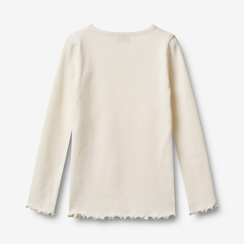 Wheat Main Sæt af 2 Langærmet Rib T-shirt Ida T-Shirt 2487 rose powder