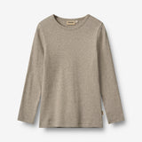 Wheat Main Sæt af 2 Langærmet Rib T-shirts Stig T-Shirt 1432 navy
