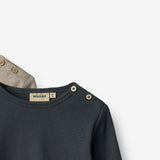Wheat Main Sæt af 2 Langærmet T-shirts Milo T-Shirt 1432 navy