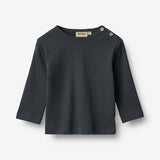 Wheat Main Sæt af 2 Langærmet T-shirts Milo T-Shirt 1432 navy