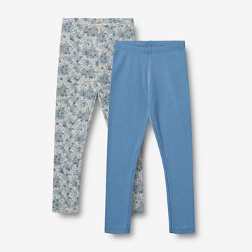 Wheat Main Sæt af 2 Leggings Jules Legging 9418 blue summer flowers