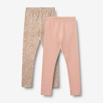 Wheat Main Sæt af 2 Leggings Jules Legging 9409 lilac flower meadow