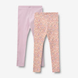 Wheat Main Sæt af 2 Leggings Jules Legging 9876 magenta heart flowers