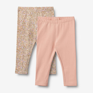 Wheat Main Sæt af 2 Leggings Jules Legging 9409 lilac flower meadow