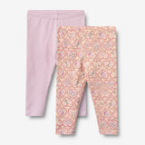 Wheat Main Sæt af 2 Leggings Jules Legging 9876 magenta heart flowers