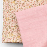 Wheat Main Sæt af 2 Muslin Stofbleer Kaya Accessories 5548 coral blush