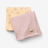 Wheat Main Sæt af 2 Muslin Stofbleer Kaya Accessories 9631 barely apricot