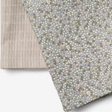 Wheat Main Sæt af 2 Muslin Stofbleer Kaya Accessories 9765 slightly blue flowers