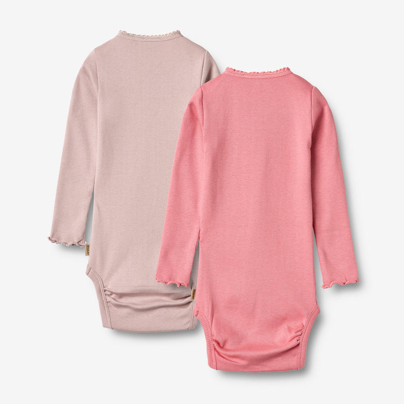 Wheat Main   Sæt af 2 Rib Body Lotta Underwear/Bodies 2355 pink lilac