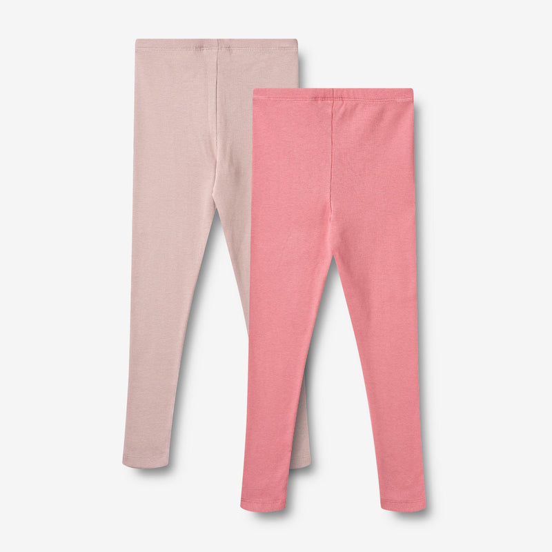 Wheat Main Sæt af 2 Rib Leggings Maddy Legging 2355 pink lilac