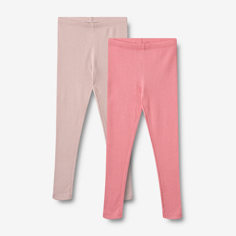 Wheat Main Sæt af 2 Rib Leggings Maddy Legging 2355 pink lilac