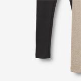 Wheat Main Sæt af 2 Rib Leggings Maddy Leggings 1144 gravel melange black