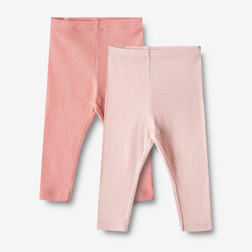 Wheat Main   Sæt af 2 Rib Leggings Maddy Leggings 2510 rosette ballet