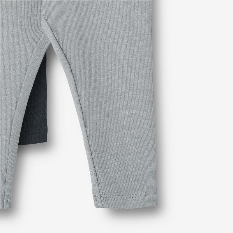 Wheat Main Sæt af 2 Rib Leggings Maddy | Baby Leggings 1126 cloudy sky navy