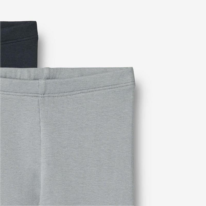 Wheat Main Sæt af 2 Rib Leggings Maddy | Baby Leggings 1126 cloudy sky navy