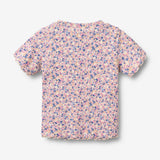 Wheat Main Sæt af 2 Rib T-shirts Alicia T-Shirt 9649 pink blue flowers