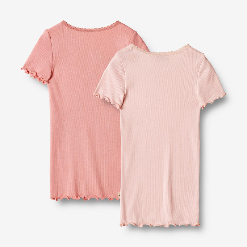 Wheat Main   Sæt af 2 Rib T-shirts Katie Jersey Tops and T-Shirts 2510 rosette ballet