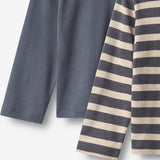 Wheat Main Sæt af 2 T-shirt Milo T-Shirt 1309 greyblue stripe