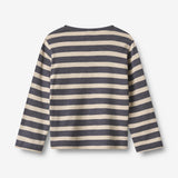 Wheat Main Sæt af 2 T-shirt Milo T-Shirt 1309 greyblue stripe
