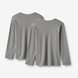 Wheat Main Sæt af 2 T-shirt Morris T-Shirt 9624 flint