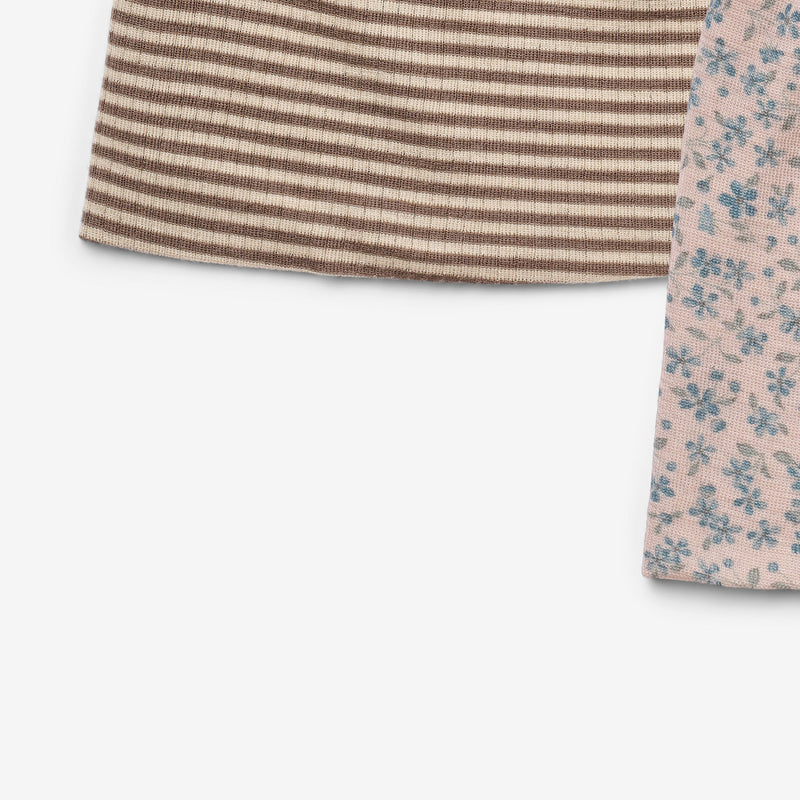 Wheat Wool Sæt af 2 Uldhuer Emo Accessories 1481 blue flowers