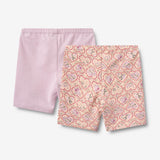 Wheat Main Sæt af 2 cykelshorts Anne Shorts 9876 magenta heart flowers