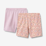 Wheat Main Sæt af 2 cykelshorts Anne Shorts 9876 magenta heart flowers
