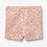 Wheat Main Sæt af 2 cykelshorts Anne Shorts 9876 magenta heart flowers