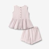 Wheat Main Sæt af Blonde Top og Shorts Eileen Set 9655 purple light flowers