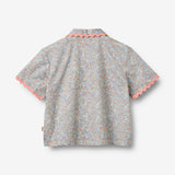 Wheat Main Sæt af Kortærmet Skjorte og Shorts Vilma Set 2650 air blue flowers
