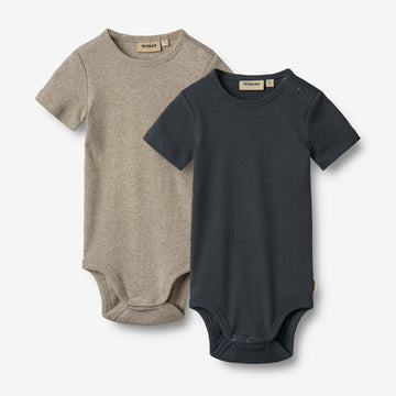 Wheat Main Sæt af To Kortærmede Body Timo Body 1432 navy