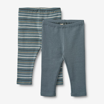Wheat Main Sæt af To Leggings Jules Legging 9547 blue multi stripe