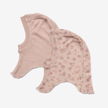 Wheat Wool Sæt af To Uld Elefanthuer Felix Accessories 1358 lilac flowers