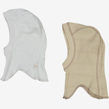 Wheat Main  Sæt af to Elefanthuer Amel | Baby Acc 1097 warm stone stripe