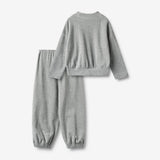 Wheat Main Sæt med Sweatshirt & Bukser Barbro Set 0224 melange grey