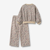 Wheat Main Sæt med Sweatshirt & Bukser Lia Set 9904 soft sand flowers