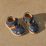 Wheat Footwear Sandal Sky Prewalker Sandals 1433 navy stripe