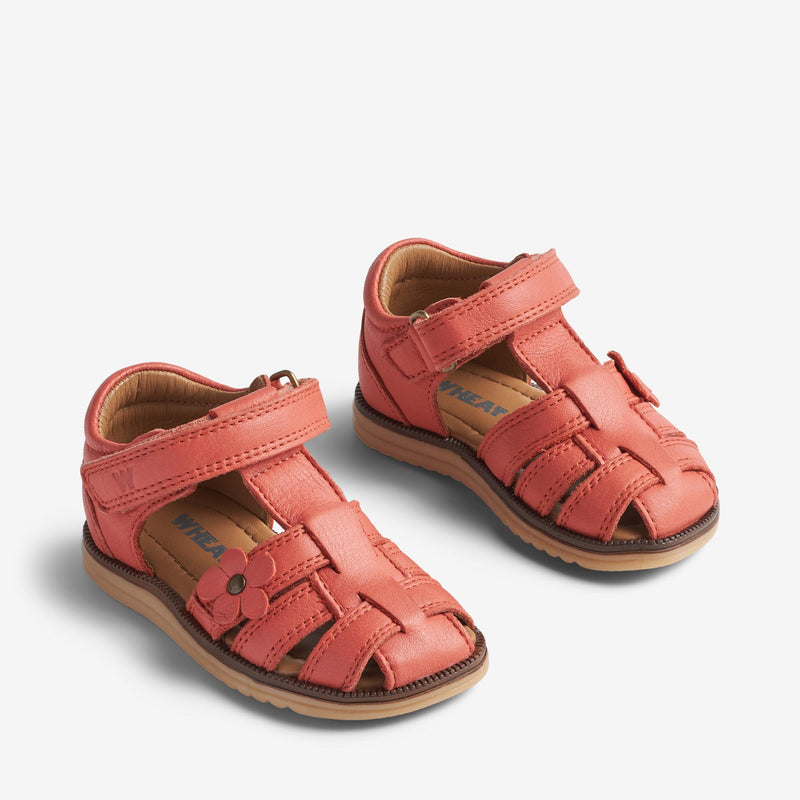 Wheat Footwear Sandal Sky Prewalker Sandals 9454 coral