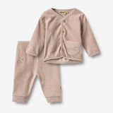 Wheat Main Set Sweat Cardigan & Trousers Toto Sky Set 9616 melange rose