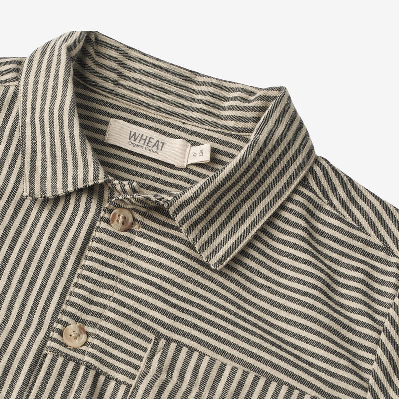 Wheat Skjorte Ole Shirts and Blouses 0030 black coal stripe