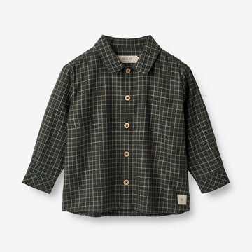 Wheat Main  Skjorte Oscar | Baby Shirts and Blouses 0026 black coal check
