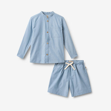 Wheat Main Shorts Cuba Set 9633 blue chambrey