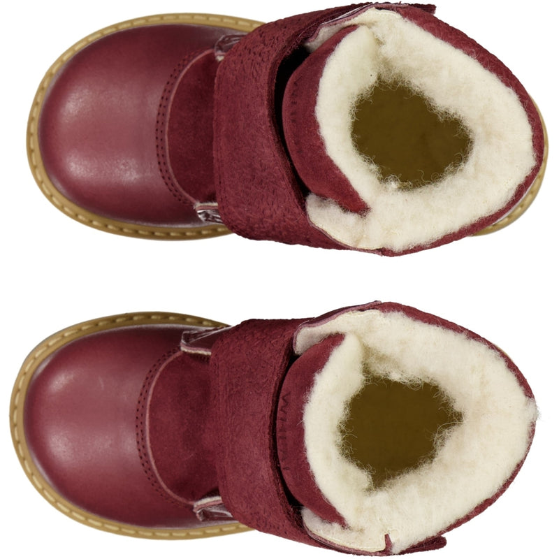 Wheat Footwear Sigge Printet Velcro Støvle Winter Footwear 2120 berry