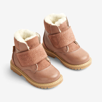 Wheat Footwear Sigge Printet Velcro Støvle Winter Footwear 2163 dusty rouge 