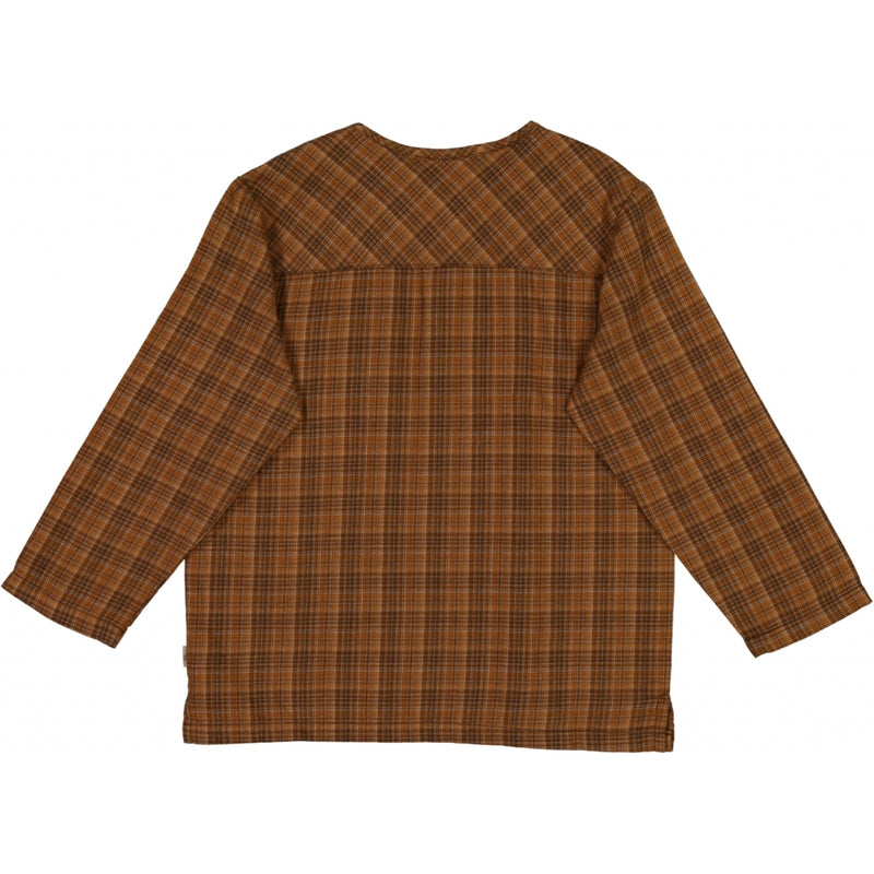 Wheat Main Skjorte Bjørk Shirts and Blouses 3201 walnut