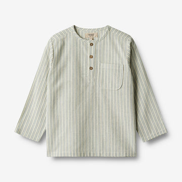 Wheat Main   Skjorte Bjørk Shirts and Blouses 4109 aquablue stripe