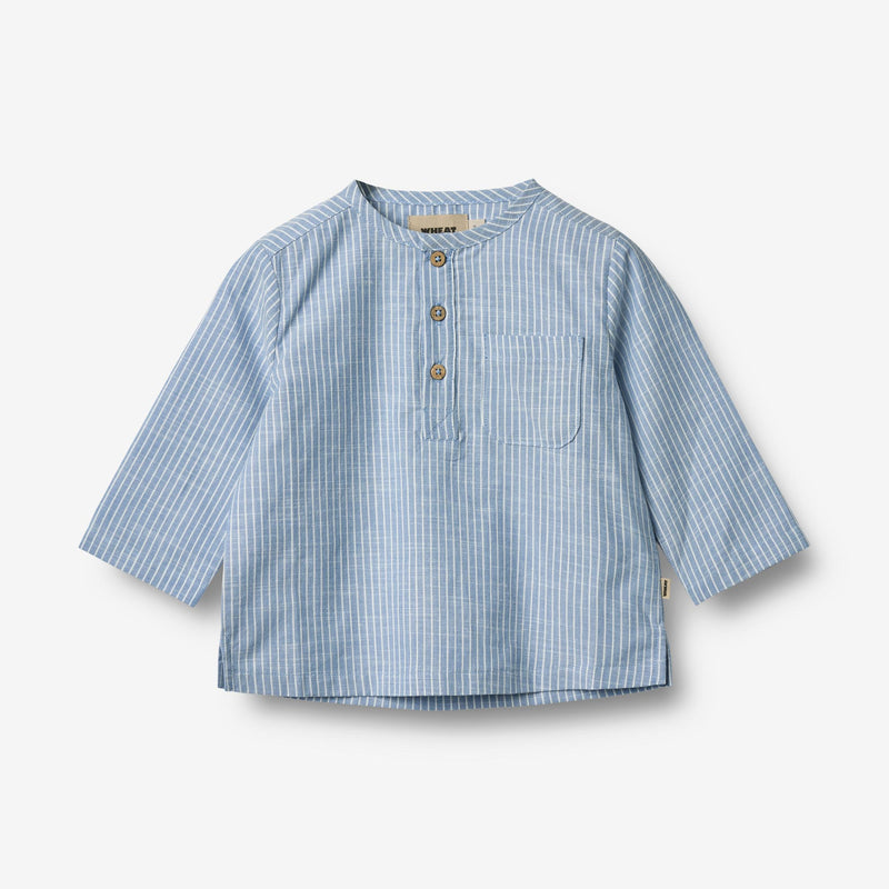 Wheat Main Skjorte Bjørk Shirts and Blouses 1048 blue stripe